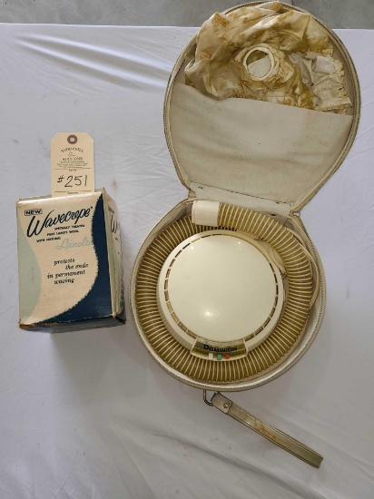 VINTAGE HAIR DRYER AND WAVECREPE BOX