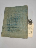 ANTIQUE PHOTO BOOK WITH LOCK INCLUDES SOME PICTURES / SOME TIN TYPE