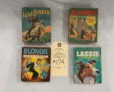 TWO BLONDIE, LASSIE, AND LONE RANGER LITTLE BIG BOOKS