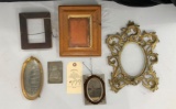 FIVE ANTIQUE PICTURE FRAMES
