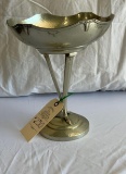 HAMMERED PEWTER COMPOTE 1930'S