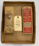 ANTIQUE MEDICINE BOTTLES WITH BOXES