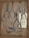 FLAT OF ANTIQUE MEDICAL INSTRUMENTS