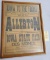 1890 ALLERTON TROTTING HORSE POSTER FOR IA STATE FAIR