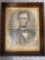 ABRAHAM LINCOLN - THE MARTYR PRESIDENT WITH WOOD FRAME