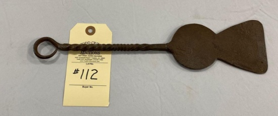 EARLY HAND FORGED SCRAPER/SPATULA WITH HANGER END
