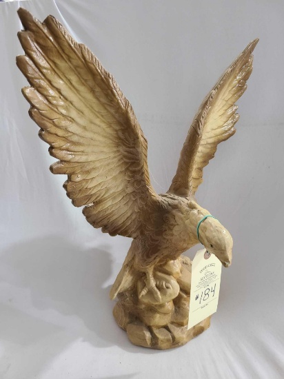 EAGLE PLASTER STATUE WITH THE INITIALS LCL