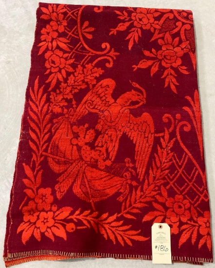 EARLY WOOL FEDERAL EAGLE BLANKET