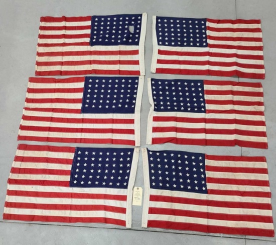 6 US FLAGS 48 STAR