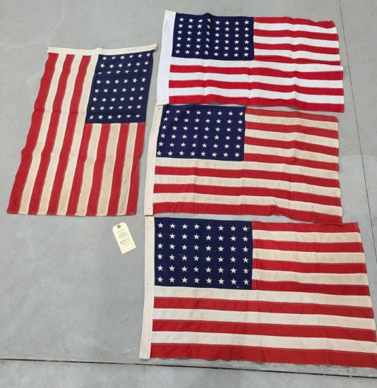 4 - US FLAGS 48 STARS