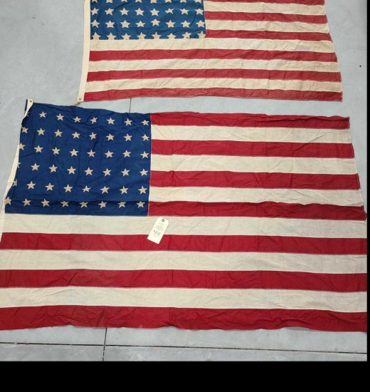 2 - US FLAGS 48 STAR