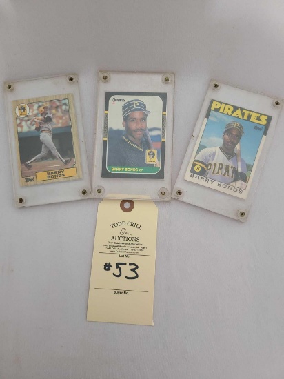 3 - BARRY BONDS BASEBALL CARDS