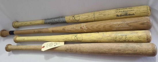 4 SIGNED BATS