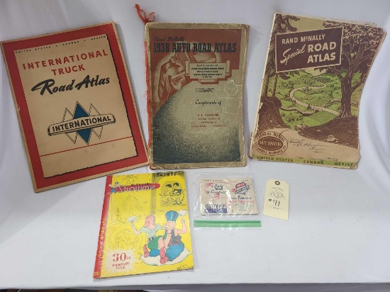 RAND MCNALLY ATLAS'S MOTOR COURTS BOOK AND SHOWME ISSUE