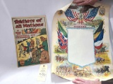 SOLDIERS OF ALL NATIONS PAINTING AND CRAYONING BOOK FROM 1917 AND AMERICA IN THE WW ROLE OF HONOR