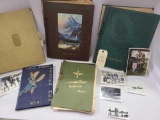 MARVELOUS COLLECTION OF WW II LETTERS TO HOME, NEWS PAPER CLIPPING, POST CARDS, FOREIGN CURRENCY,