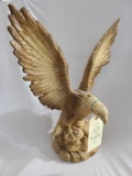 EAGLE PLASTER STATUE WITH THE INITIALS LCL