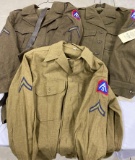 WW II - 2 5TH US ARMY JACKET AND PANT SET. 1 SHIRT