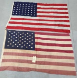 2 US FLAGS 48 STAR WITH BRASS GROMMETS