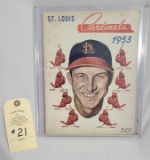 STAN MUSIAL AND ST. LOUIS CARDINALS BASEBALL MEMORABILIA