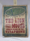 THEATRE ADVERTISING PC - DES MOINES, IOWA THE LION AND THE MOUSE