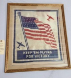 GOLD FRAMED USA REMEMBER ME CLOTH