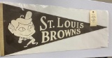 ST. LOUIS BROWNS BASEBALL BANNER