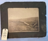 1901 PHOTO IN CRESTON, IA OF A TRAIN DERAILMENT