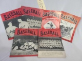 6 BASEBALL MAGAZINES