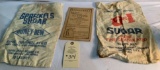 1942 CRESTON IOWA ST SUB STATE MENS BB PROGRAM AND 2 SUGAR SACKS