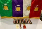 WOODMEN OF THE WORLD (W.O.W.) GERMANIA CAMP NO. 147 CRESTON, IA WITH ADDITIONAL BADGES AND REGALIA