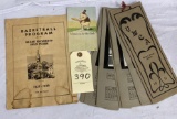 1911 - YWCA SIMPSON COLLEGE CALENDAR, 1937-1938 DRAKE BB PROGRAM AND POST CARD