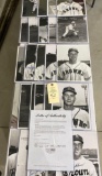 25 - ST. LOUIS BROWNS SIGNED PHOTOGRAPHS