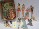 ANTIQUE PAPER DOLLS AND CLOTHES