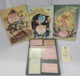 ANTIQUE TUMBLIN TIM BOOKS AND MISC MEDICAL FORMS