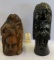 2 WOODEN CARVED STATUES