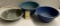 3 MISC. ENAMELWARE BOWLS