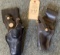 2 LEATHER GUN CASES WITH BELT ATTACHMENT