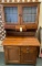 ANTIQUE STEP BACK HOOSIER CABINET