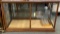 OAK TRIM DISPLAY CASE (DOES NOT INCLUDE CONTENTS)