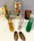 GLASS SHOES, MISC POTTERY ITEMS