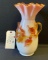 STEVENS & WILLIAMS ANTIQUE VICTORIA PINK & WHITE VASE