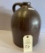 BROWN STONEWARE CROCK JUG