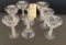 8 BEADED STEMMED GLASSWARE