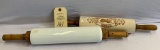 2 WOODEN HANDLED ROLLING PINS