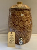 STONEWARE WATER COOLER WTIH LID