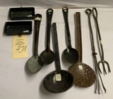 GRANITE ENAMELWARE KITCHEN UTENSILS AND MISC.