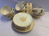 VINTAGE GOLDEN WHEAT DISHES