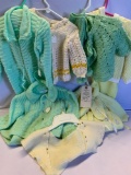 LOT OF KNIT BABY CLOTHES