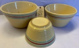 SET OF 3 WATT WARE BOWLS